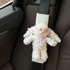 Producto nuevo orejera conejo almohadilla para cinturón de seguridad de coche anti-collar cinturón de seguridad infantil muñeco de peluche regalo de Navidad