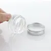 Frasco Redondo de Vidro para Creme para Olhos 5g Frasco de Vidro para Creme para Olhos Frasco de Vidro com Tampa de Alumínio Fundo Espesso Creme para Olhos