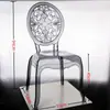Silla Acrílica Transparente de Cruces Silla de Palacio Silla con Respaldo de Silla Hotel de Lujo Banquete Salón de Bodas Silla de Boda Stock Listo