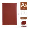 Cuaderno de Negocios de Cuero Jinpai a5 Libro de Registro para Reuniones de Oficina de Trabajo b5 Libro de Superficie Dura Engrosada Logo Imprimible