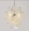Lustre de Vidro Murano Transfronteiriço Francês Retrô de Alto Padrão para Sala de Jantar Luz de Luxo Leve Luminárias de Arte para Quarto