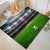Selección estricta, venta al por mayor, impresión transfronteriza, alfombra corta de lana, terciopelo de cristal, alfombra de baloncesto, fútbol, alfombra rectangular simple