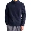 Chaqueta de terciopelo austriaco de doble cara con cuello alto para hombre en Otoño e Invierno Nueva Gruesa Caliente Holgada Cárdigan Sudadera de Forro Polar