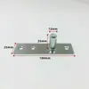 Mola de piso de porta de vidro, extensão do eixo superior, peça de hardware, acessórios de fixação de eixo fixo simples de aço inoxidável