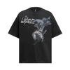 6086 American Street Verano 2025 Pareja Figura 3D de Guitarra Diseño Alto Sentido Camiseta de Manga Corta Holgada para Hombre