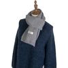 Comércio Exterior Novo Outono e Inverno Cachecol de Lã Estilo Coreano Masculino e Feminino Estudante Casal Etiqueta Acrílica Tricotado Cachecol de Cor Pura