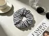 Scrunchies de Tela Estilo Vintage al por Mayor, Cintas para el Cabello Coreanas con Bordado Floral a Cuadros, Suministro para Tiendas de Accesorios, Directo de Fábrica