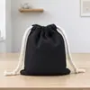 Bolsa de cordón de fondo plano bolsa de almacenamiento de joyas personalizada bolsa de cordón en blanco se puede imprimir logo patrón hecho a medida