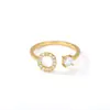 Anillo Abierto de Letra Inicial Z con Circonita de Lujo de Gama Alta Transfronterizo Europeo y Americano Versátil Creativo Simple Anillo Venta al por Mayor