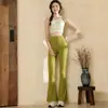 Lindo Conjunto de Yoga com Calça Flare para Mulheres, Novo Modelo 2026, Roupas de Alta Qualidade para Treinamento de Pilates, Dança e Fitness