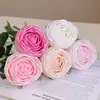 Ramo de Flores Artificiales de Rosa Hidratante Decoración de Escena de Arreglo Florístico Sensación de Alta Gama Arreglo Florístico de Exhibición Tacto de Mano Flor Falsa Rosa Té