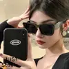 Nuevas gafas de sol de moda estilo europeo y americano transfronterizo, marco cuadrado personalizado de alta gama, patillas irregulares, adelgazantes