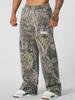 Calça Esportiva Tendência Transfronteiriça Europeia e Americana Calça Casual Reta de Perna Larga Calça de Corrida Estampada Camuflada Fitness Solta para Homens