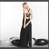 Vestido de Noche Estilo Hepburn Espalda Descubierta Tirantes Vestido Negro Aliexpress Vestido de Banquete Europeo y Americano Vestido