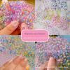 Adesivos de unha florais coloridos, folhas de flor de cerejeira fresca, adesivos de unha, adesivos de volta, adesivos de flores, decoração faça você mesmo, transfronteiriça