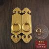 Tirador antiguo chino de cobre puro, tirador recto para puerta de gabinete, tirador de cobre Luca-making Treasure, herrajes para muebles, accesorios de cobre