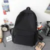 Bolsos de Nuevo Estilo para Mujer 2025 Bolso de Lona de Color Sólido Simple Estilo Ins K Versátil Gran Capacidad Mochila Casual Bolso de Estudiante
