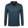 Cuello mao famoso artesano excelente 9056 combinación de colores primavera y otoño solapa manga larga polo camisa personalizada ropa de trabajo en grupo impresión de LOGOTIPO