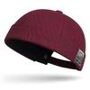 Etiqueta de tela de moda de primavera Sombrero de piso sin pompón para hombre y mujer Sombrero distintivo de calle tipo melón Estilo coreano Simple casual Sombrero Tang