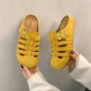 Birkenstock Medias Zapatillas Mujer Primavera/Verano 2026 Nueva Moda Transpirables Versátiles Sandalias Romanas Huecas Zuecos Zapatos con Agujeros