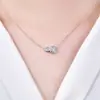 Collar con Colgante de Calabaza Chapado en Oro de 14k con Moissanita para Mujer Moda Lujo Ligero Estilo Versátil Cadena para Clavícula Joyería Fabricante Venta al por Mayor