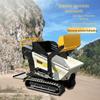 Caminhão Basculante Auto-Desaparecente, Caminhão de Transporte de Engenharia Autopropelido com Esteiras, Caminhão Pequeno com Esteiras Auto-Desaparecente