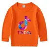 Camiseta de Algodón para Niños Versión Coreana Primavera y Otoño Cuello Redondo Manga Larga Camiseta Básica para Niños y Niñas Camiseta para Bebé