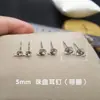 Pendientes de Disco con Perla de Aguja de Plata de Ley 925, Pendientes Femeninos, Ganchos para Oreja, Pendientes Largos de Borla, Pendientes, Accesorios de Plata Vacíos
