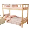 Conjunto de cama puro algodão de três peças para estudantes universitários, lençol de cama 100% algodão, capa de edredom, protetor de colchão, roupa de cama de solteiro para dormitório