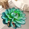 Tapete de Chão de Veludo Cristal Florido Visão Estéreo 3D Tapete de Sala de Estar Tapete de Porta de Entrada Resistente a Manchas e Desgaste Tapete para Pés