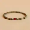 Novo Bracelete de Sândalo Verde Estilo Chinês para Mulheres Bracelete de Contas de Buda de Sândalo Verde Natural Contas de Placa de Sândalo para Homens