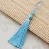 Marcador de Livro 7CM Pequeno Pingente com Borla e Contas Seda de Gelo Borla Vertical Caixa de Embalagem Perfumada Saquinho Pingente Leque