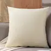 Almofada Jacquard de Veludo Estilo Vintage Cremoso para Sofá Sala de Estar Almofada de Costas Luxo Leve Retro Travesseiro de Cabeceira Pousada Folhas