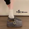 Nuevos Zapatos Versátiles de Suela Única con Suelas Gruesas y Aumento Oculto de Altura, Cobertura Total, Estilo Vintage 2026, Combinados con Zapatos Birkenstock, Populares en Redes Sociales, Colección de Primavera para Mujer