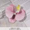 Cabeza de Orquídea Mariposa Pequeña Flor Artificial Falsa DIY Guirnalda Hecha a Mano Boda Ropa Retro Tocado Pasador Accesorios Atrezzo