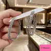 Pendientes de Aro Geométricos Exagerados de Tres Capas S925 Nuevos Europeos y Americanos para Mujer Diseño de Nicho Simple y Pendientes Accesorios para Orejas