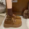 Couro Genuíno Solado Grosso Aumento de Altura Totalmente Cobertos Sapatos Birkenstock Sapatos Femininos Outono 2026 Novos Slip-on Pessoa Preguiçosa Sapatos Únicos Mocassins