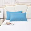 Funda de almohada directa de fábrica color liso lijado color liso individual doble 45*75 funda de almohada ropa de cama procesamiento venta al por mayor