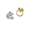 Anillo Nuevo Exagerado Transfronterizo Europeo y Americano Moda Femenina Anillo Irregular de Planeta para Dedo Índice Anillo Exagerado Ajustable