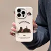 Funda para Teléfono Móvil con Patrón de Cuero de Lichi para Otoño e Invierno Adecuada para Apple 15/16/17 Promax Cubierta Protectora Anticaídas iPhone 14