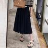 Saia Midi Plissada de Verão Romântica Nanyou 2026 com Barra Ampla, Moda Versátil e Caimento Elegante para Mulheres