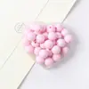 6-16mm Color Macarrón Material DIY Cuentas Redondas Cuentas Sueltas Agujero Recto DIY Hecho a Mano Enhebrado Cadena de Teléfono Móvil Accesorios de Joyería