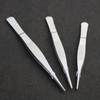 Pinzas de Acero Inoxidable Médicas Biología Enseñanza Anatomía Carnosas Punta Recta Punta Fina Pinzas Pestañas Postizas Tubo de Ensayo Alcohol Planta