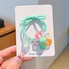 Elásticos de Cabelo Flor Dopamina Doce de Verão para Meninas, Alta Elasticidade, Elásticos Não Danificam para Penteados de Coque