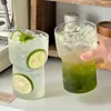Vaso para Jugo, Vaso de Vidrio de Borosilicato Alto, Vaso para Bebidas, Vaso para Malteadas, Vaso para Té de Leche, Vaso Alto Creativo, Vaso de Vidrio para Té de Frutas