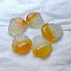Acessórios de Pingente Doce de Ágata Natural, Pingente de Ágata Fatiada Laranja Cor de Mel, Produtos de Jade, Fornecimento Atacado para Transmissão Ao Vivo