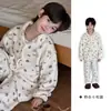 Ropa de casa para niños Otoño e Invierno 2026, Pijamas para bebé, Categoría A, Conjuntos familiares para niños y niñas, Chaquetas para bebé, Algodón