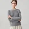 Suéter de cachemira colorido con lentejuelas para otoño e invierno para mujer, cuello redondo, dobladillo con flecos, puños de borlas, suéter de punto versátil