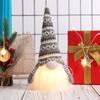 Nova Decoração de Natal Boneco Luminoso Escandinavo com Luz Boneco de Velho Sem Rosto Anão Pequena Luminária de Mesa Enfeite