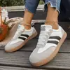 Zapatos Casuales Nuevos con Estampado de Leopardo para Mujer Primavera y Otoño 2026, Talla Grande, Zapatos de Entrenamiento Retro Alemanes, Estilo Europeo y Americano, En Stock